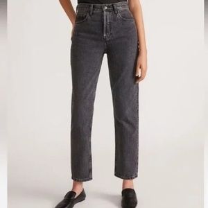 Everlane The Original Cheeky Crop Jean Black Sz 25